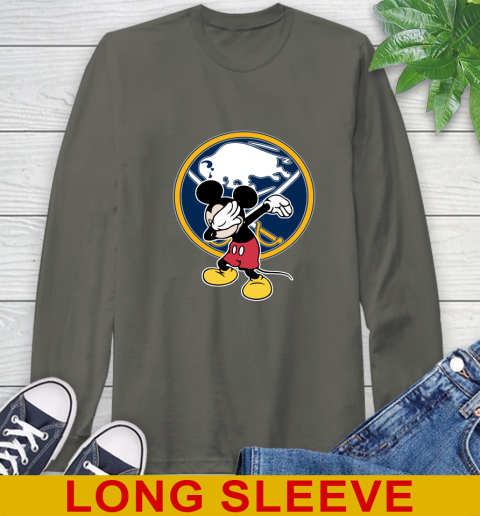 Buffalo Sabres NHL Hockey Dabbing Mickey Disney Sports Long Sleeve T-Shirt 8