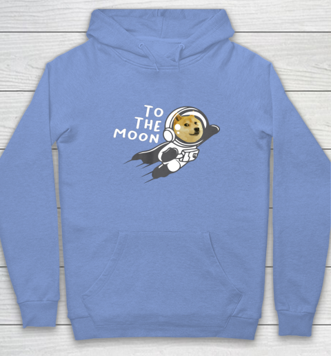 Dogecoin to the Moon Shirt Hodl Doge Coin Crypto Currency Hoodie 8