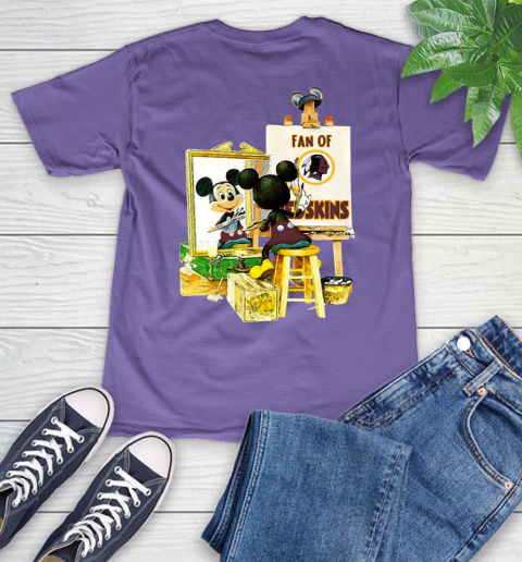 NFL Football Washington Redskins Mickey Drawing Shirt 53