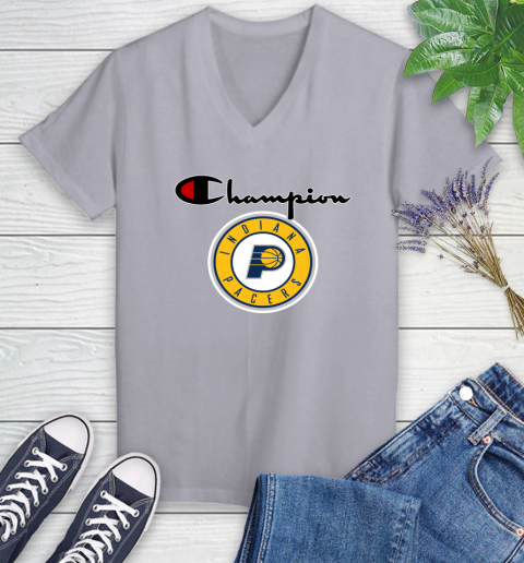 NBA Basketball Indiana Pacers Champion Shirt Women's V-Neck T-Shirt 2