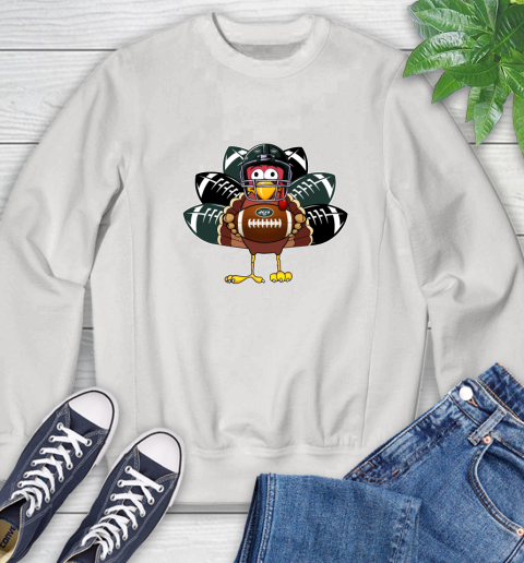 New York Jets Turkey Thanksgiving Day Sweatshirt