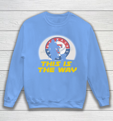 Texas Rangers MLB Baseball Star Wars Yoda And Mandalorian This Is The Way Sweatshirt 8
