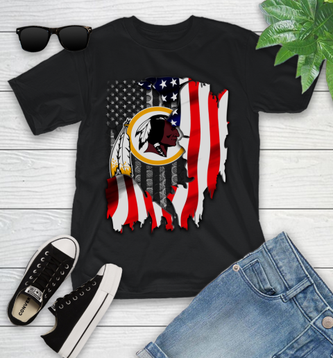 Washington Redskins NFL Football American Flag Youth T-Shirt