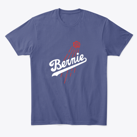 wf6l bernie sanders los angeles dodgers classic t shirt 2 front purple
