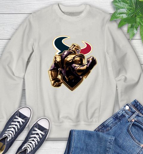 NFL Thanos Avengers Endgame Football Sports Houston Texans Sweatshirt 12