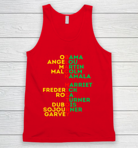 Black History Month Dream Like Leaders African American Love Tank Top 5