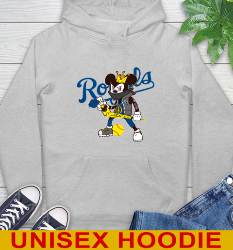 Kansas City Royals MLB Baseball Mickey Peace Sign Sports Hoodie 6