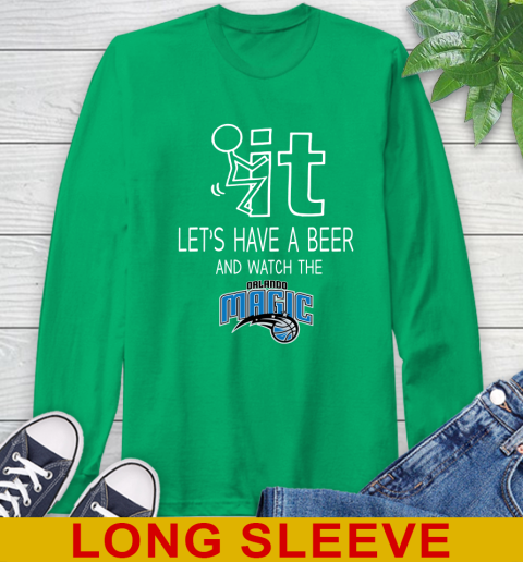 Orlando Magic Basketball NBA Let's Have A Beer And Watch Your Team Sports Long Sleeve T-Shirt 8