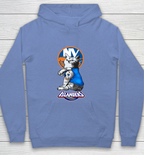 NHL My Cat Loves New York Islanders Hockey Youth Hoodie 8
