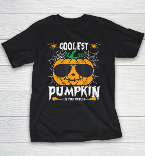 Coolest Pumpkin In The Patch Vintage Pumpkin Halloween Youth T-Shirt