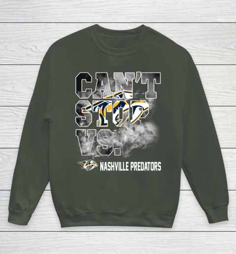 NHL Nashville Predators Hockey Can't Stop Vs Youth Sweatshirt 9 NHL Nashville Predators Hockey Can't Stop Vs Youth Sweatshirt - Image 9