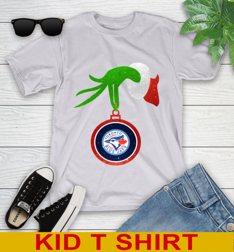 Toronto Blue Jays Grinch Merry Christmas MLB Baseball Youth T-Shirt 5