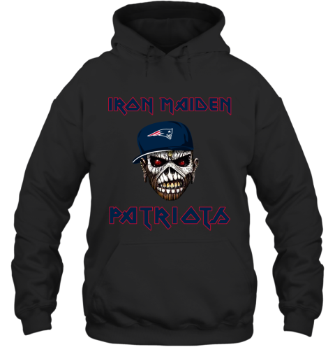 NFL New England Patriots Iron Maiden Rock Band Music Football Sports 9nJvzv4VCXZ hoodie 23 95 151514 front black