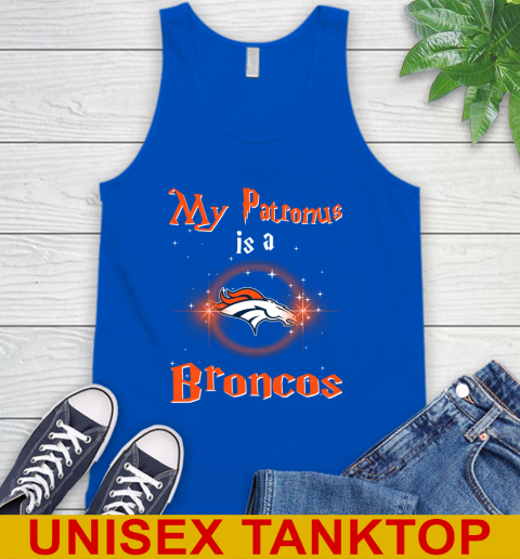 NFL Football Harry Potter My Patronus Is A Denver Broncos Tank Top 4