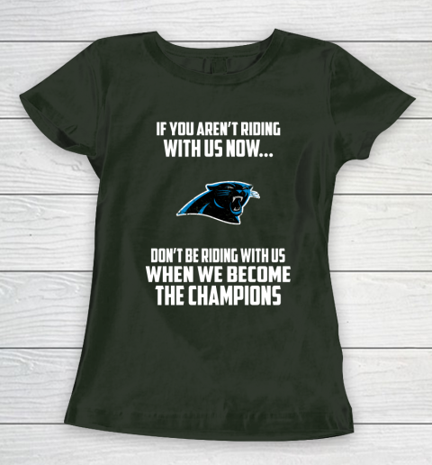 NFL Carolina Panthers Football We Become The Champions Women's T-Shirt 4