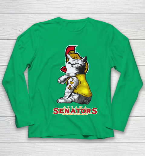 NHL My Cat Loves Ottawa Senators Hockey Youth Long Sleeve 4