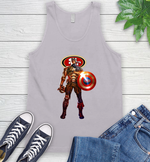 NFL Captain America Marvel Avengers Endgame Football Sports San Francisco 49ers Tank Top 4