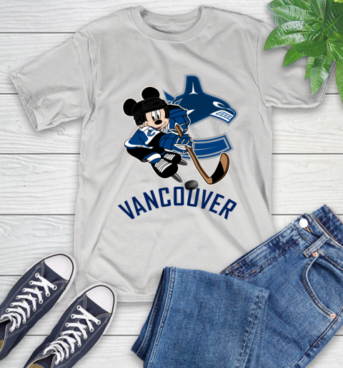 NHL Vancouver Canucks Mickey Mouse Disney Hockey T Shirt T-Shirt