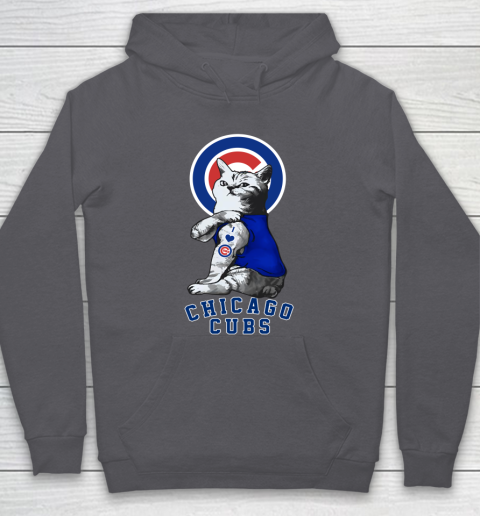 MLB Baseball My Cat Loves Chicago Cubs Hoodie 4