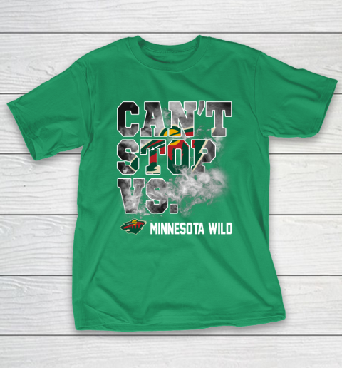 NHL Minnesota Wild Hockey Can't Stop Vs T-Shirt 5