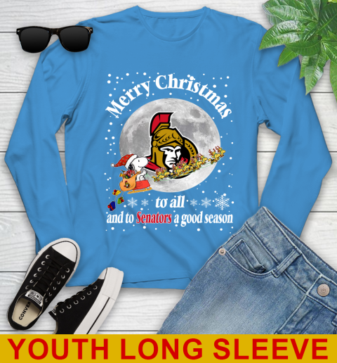 Ottawa Senators Merry Christmas To All And To Senators A Good Season NHL Hockey Sports Youth Long Sleeve 8