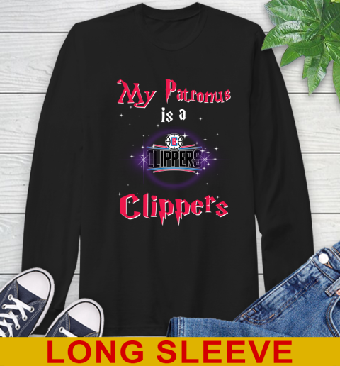 NBA Basketball Harry Potter My Patronus Is A LA Clippers Long Sleeve T-Shirt
