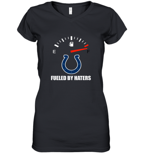 Fueled By Haters Maximum Fuel Indianapolis Colts Women's V-Neck T-Shirt