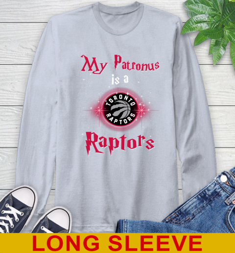 NBA Basketball Harry Potter My Patronus Is A Toronto Raptors Long Sleeve T-Shirt 6