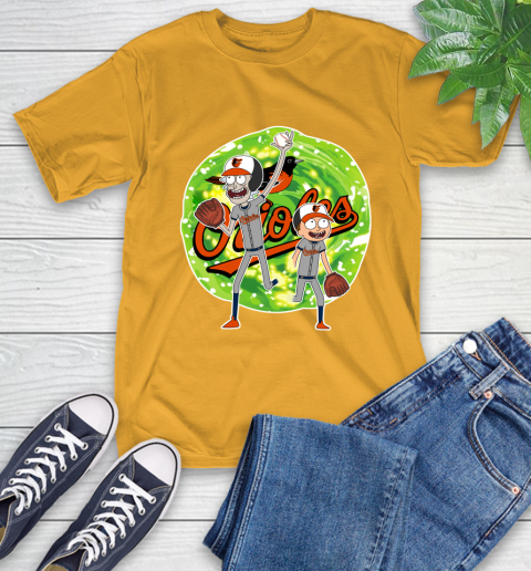 MLB Baltimore Orioles Rick And Morty Baseball Sports T-Shirt 3