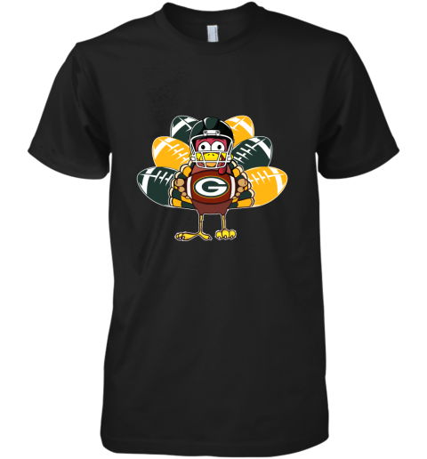 Green Bay PackersTurkey Football Thanksgiving Premium Men's T-Shirt