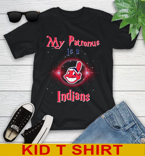 MLB Baseball Harry Potter My Patronus Is A Cleveland Indians Youth T-Shirt