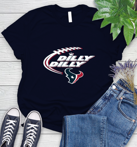 NFL Houston Texans Dilly Dilly Football Sports Women's T-Shirt 3