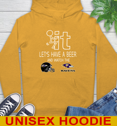 Baltimore Ravens Football NFL Let's Have A Beer And Watch Your Team Sports Hoodie 2