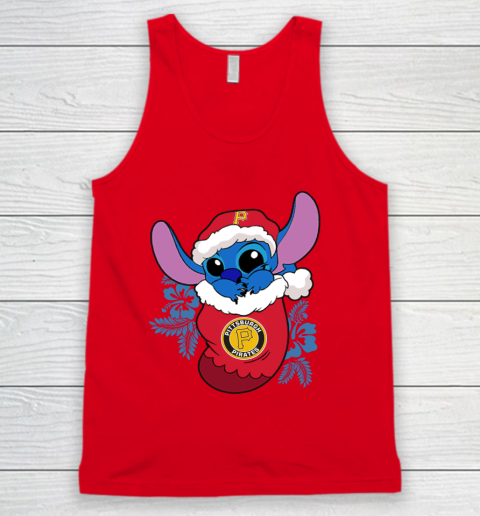 Pittsburgh Pirates Christmas Stitch In The Sock Funny Disney MLB Tank Top 6