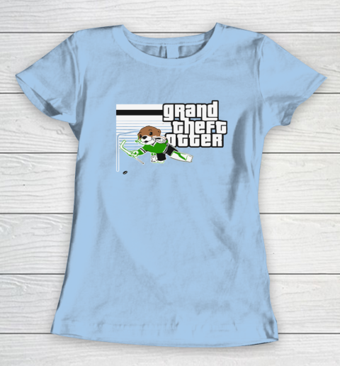Jake Oettinger Grand Theft Otter Dallas Hockey Women's T-Shirt 4