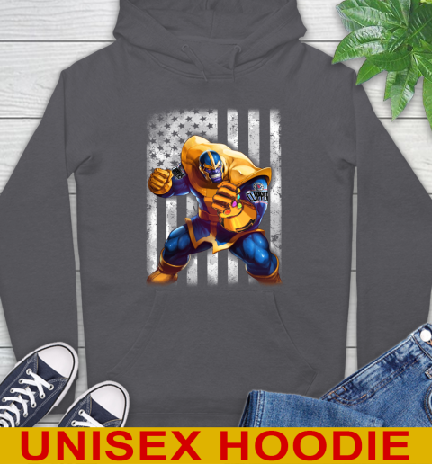 NBA Basketball LA Clippers Thanos Marvel American Flag Shirt Hoodie 7