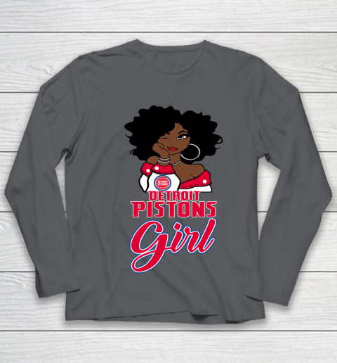 Detroit Pistons Girl NBA Youth Long Sleeve 8