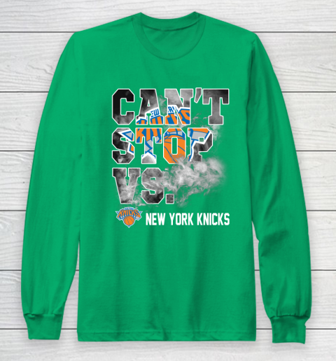 NBA New York Knicks Basketball Can't Stop Vs Long Sleeve T-Shirt 4