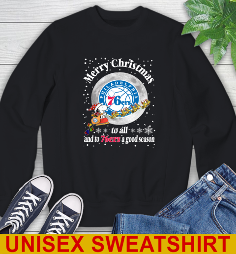 Philadelphia 76ers Merry Christmas To All And To 76ers A Good Season NBA Basketball Sports Sweatshirt