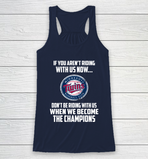 MLB Minnesota Twins Baseball We Become The Champions Racerback Tank 8