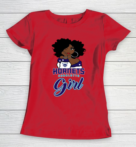 Charlotte Hornets Girl NBA Women's T-Shirt 10