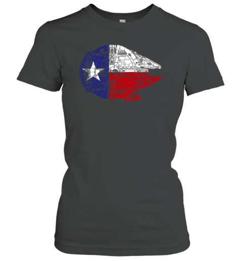 Texas Flag And The Millennium Falcon Women's T-Shirt