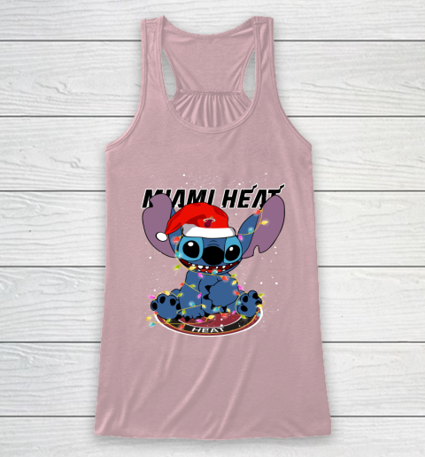 Miami Heat NBA noel stitch Basketball Christmas Racerback Tank 5