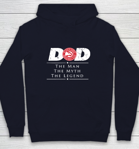 Atlanta Hawks NBA Basketball Dad The Man The Myth The Legend Youth Hoodie 2