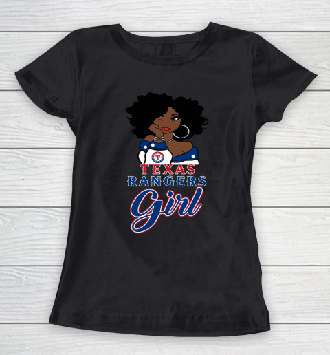Texas Rangerss Girl MLB Women's T-Shirt 2