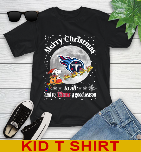 Tennessee Titans Merry Christmas To All And To Titans A Good Season NFL Football Sports Youth T-Shirt