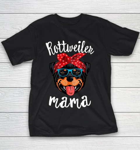 Dog Mom Shirt Rottweiler Mama Puppy Mom Dog Mama Lover Gift Youth T-Shirt