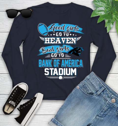 Carolina Panthers NFL Bad Girls Go To Bank of America Stadium Shirt Youth Long Sleeve 2