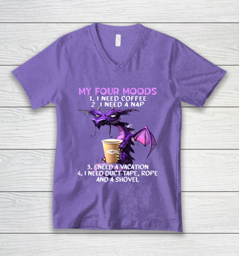 My Four Moods Glumy Dragon V-Neck T-Shirt 8