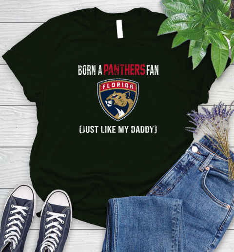 NHL Florida Panthers Hockey Loyal Fan Just Like My Daddy Shirt Women's T-Shirt 6 NHL Florida Panthers Hockey Loyal Fan Just Like My Daddy Shirt Women's T-Shirt - Image 6